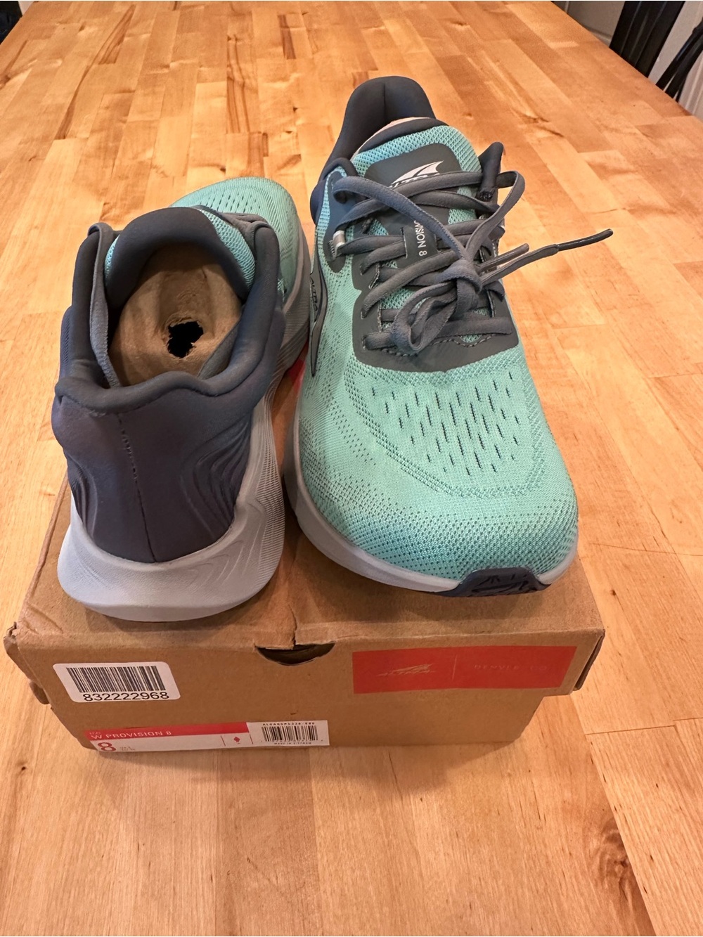 Altra Teal and Gray Women's Provision 8 Running Shoes - Picture 2 of 4